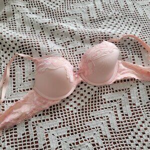 Victoria's Secret Pink Lace Push Up Bra